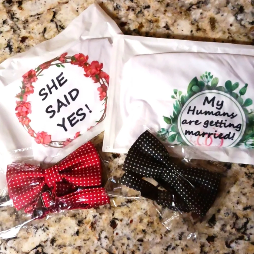 Dog Wedding Bandanas & Bowties-2 pk